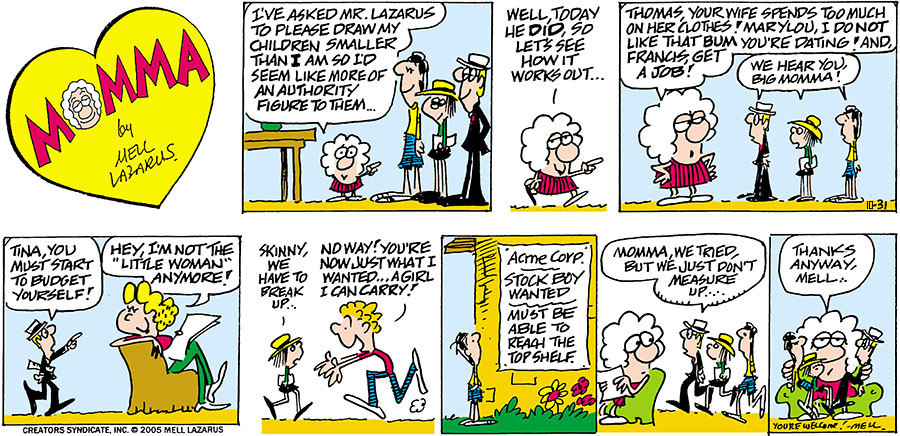 Momma for Oct 31, 2021