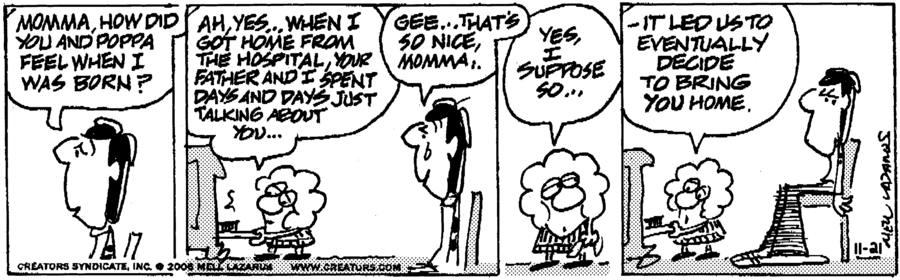 Momma for Nov 21, 2022