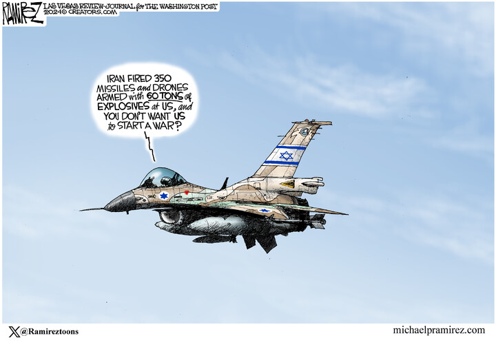 Michael Ramirez for Apr 20, 2024