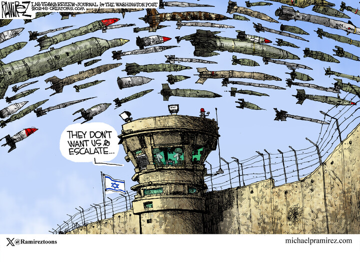 Michael Ramirez for Oct 11, 2024
