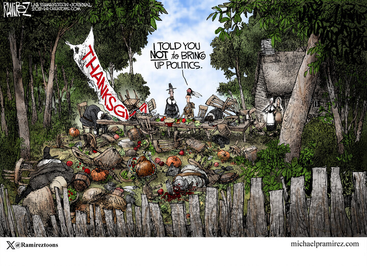 Michael Ramirez for Nov 28, 2024