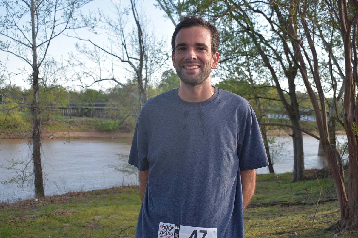 (Photo by Taylor Thompson, © 2026, Emmerich Newspapers, Inc.) Frank Holiman of Carrollton was the 5K winner, who also placed first in last year’s 5K race.