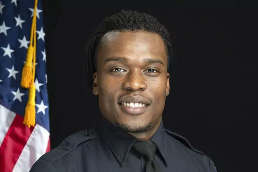 This undated file photo provided by the Wauwatosa Police Department in Wauwatosa, Wis., shows Wauwatosa Police Officer Joseph Mensah. The prosecutors announced Wednesday, June 1, 2022, that they didn’t find sufficient evidence to charge Mensah who shot and killed Anderson Jr. after discovering him sleeping in a park after hours in June 2016. (Gary Monreal/Monreal Photography LLC/Wauwatosa Police Department via AP File)