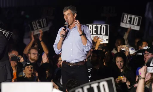 Texas Democrat and gubernatorial candidate Beto O'Rourke speaks during a campaign event in Fort Worth, Texas, Friday, Dec. 3, 2021. O’Rourke said Sunday, Aug. 28, 2022, that he had cleared his campaign schedule after receiving treatment at a San Antonio hospital for an unspecified bacterial infection. (AP Photo/LM Otero, File)