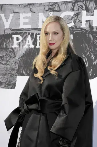 Gwendoline Christie poses for photographers at the photo call for the Givenchy Fall/Winter 2025-2026 Womenswear collection presented in Paris, Friday, March 7, 2025. (Photo by Scott A Garfitt/Invision/AP)