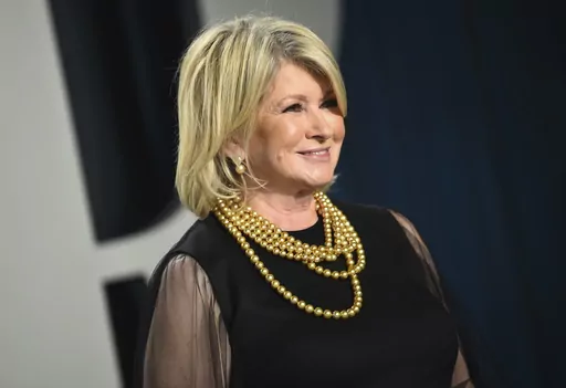 Martha Stewart arrives at the Vanity Fair Oscar Party, Feb. 9, 2020, in Beverly Hills, Calif. At 81, Stewart isn't slowing down and some might say she's heating up as one of Sports Illustrated's 2023 cover models. In an Instagram post Monday, May 15, 2023, the businesswoman and media personality wrote she hopes the cover inspires people “to try new things, no matter what stage of life you're in.” (Photo by Evan Agostini/Invision/AP, File)