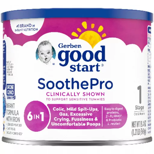 This photo released by the U.S Food and Drug Administration on March 17, 2023, shows Gerber Good Start SootheProTM Powdered Infant Formula. In March, the Perrigo Company issued a voluntary recall of certain lots of the infant formula “out of an abundance of caution” due to the possible presence of Cronobacter sakazakii, a germ that can cause serious or deadly infections in infants. The infant formula recalled over potential bacteria contamination was distributed to retailers across eight sta