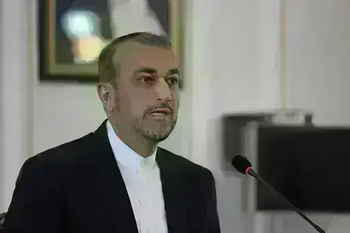 Iranian Foreign Minister Hossein Amirabdollahian speaks during a meeting with foreign ambassadors and envoys to Tehran, Iran, April 14, 2024. Iran’s President Ebrahim Raisi, foreign minister Amirabdollahian and others were found dead at the site of a helicopter crash site, state media reported Monday, May 20, 2024. (AP Photo/Vahid Salemi, File)