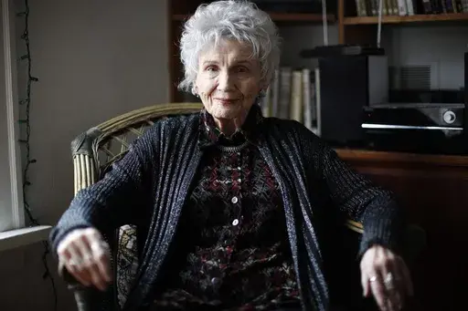 Canadian author Alice Munro is photographed during an interview in Victoria, B.C. Tuesday, Dec.10, 2013. Munro, the Canadian literary giant who became one of the world’s most esteemed contemporary authors and one of history's most honored short story writers, has died at age 92. (Chad Hipolito/The Canadian Press via AP, File)
