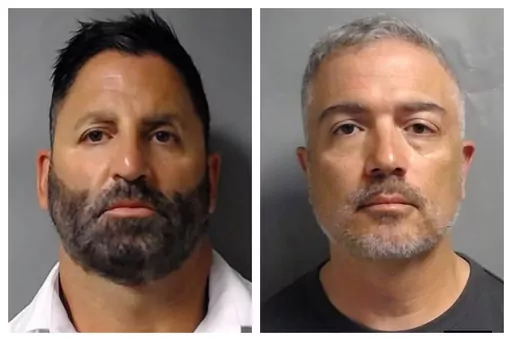 This combination of photos provided by the U.S. Attorney's Office in the Southern District of New York on Oct. 26, 2023, shows John Costanzo Jr., left, and Manny Recio. A federal jury convicted the two former U.S. Drug Enforcement Administration supervisors, Costanzo Jr. and Recio, Wednesday, Nov. 8, 2023, of leaking confidential information to defense attorneys as part of a bribery conspiracy that prosecutors said imperiled high-profile cases and the lives of overseas drug informants. (U.S. Att