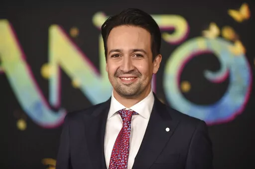Lin-Manuel Miranda arrives at the premiere of "Encanto" on Wednesday, Nov. 3, 2021, at the El Capitan Theatre in Los Angeles. Miranda composed the songs for the film.  (Photo by Richard Shotwell/Invision/AP, File)