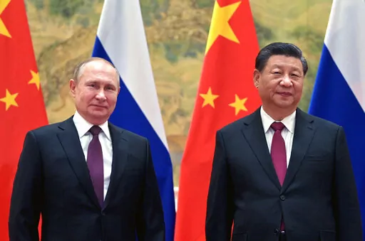 Chinese President Xi Jinping, right, and Russian President Vladimir Putin pose for a photo prior to their talks in Beijing, China, Feb. 4, 2022. One year into Russia's war against Ukraine, China is offering a 12-point proposal to end the fighting. (Alexei Druzhinin, Sputnik, Kremlin Pool Photo via AP, File)