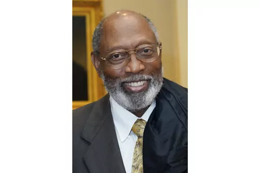 U.S. District Judge Henry Wingate smiles, Aug. 19, 2022, in Jackson, Miss. Wingate ruled Sunday, Dec. 31, 2023, that he will allow Mississippi officials to move forward with creating a state-run court in part of the majority-Black capital city of Jackson, over objections from the NAACP. (AP Photo/Rogelio V. Solis, File)
