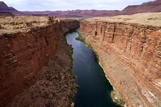 The Colorado River in the upper River Basin is pictured in Lees Ferry, Ariz., on May 29, 2021. The Supreme Court has ruled against the Navajo Nation in a dispute involving water from the drought-stricken Colorado River. States that draw water from the river — Arizona, Nevada and Colorado — and water districts in California had urged the court to decide for them, and that's what the justices did in a 5-4 ruling. (AP Photo/Ross D. Franklin, File)