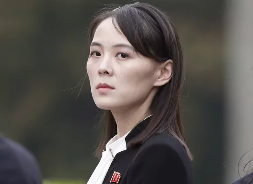 Kim Yo Jong attends a wreath-laying ceremony at Ho Chi Minh Mausoleum in Hanoi, Vietnam, on March 2, 2019. The influential sister of North Korean leader Kim Jong Un vowed again Sunday, June 4, 2023, to push for a second attempt to launch a spy satellite as she lambasted a U.N. Security Council meeting over the North’s first, failed launch. (Jorge Silva/Pool Photo via AP, File)